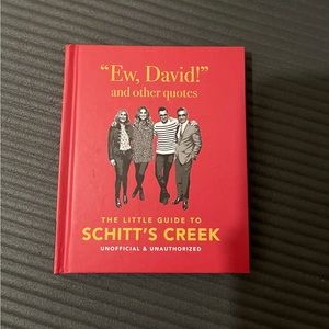 Schitts creek book.